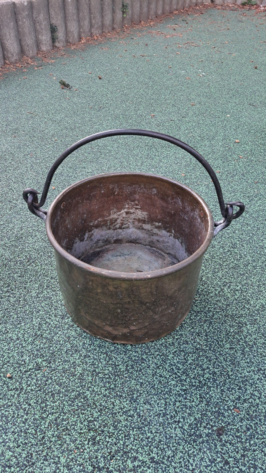 Antieke Koperen Heksenketel - Brocante Vintage Plantenbak, Ophalen of Verzenden, Koper