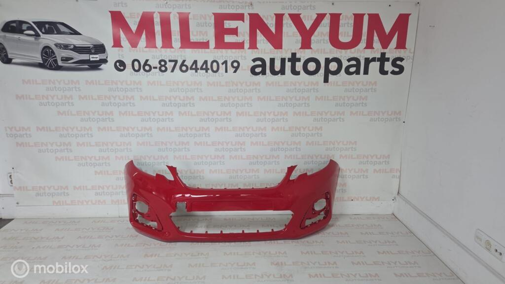 Voorbumper imitatie rood KJH Peugeot 108 (2014-2021), Voorbumper, Voor, Nieuw, Ophalen of Verzenden