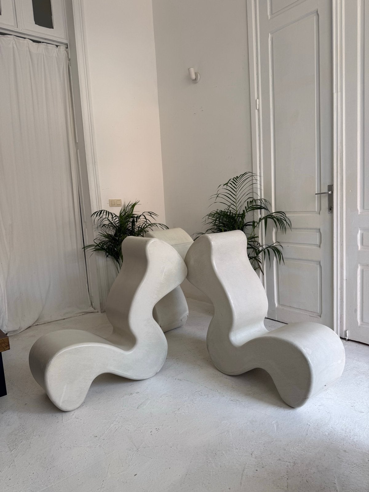Verner Panton Phantom stoel, set van 3 MET LEVEREN, Huis en Inrichting, Stoelen, Ophalen, Leer, Eén