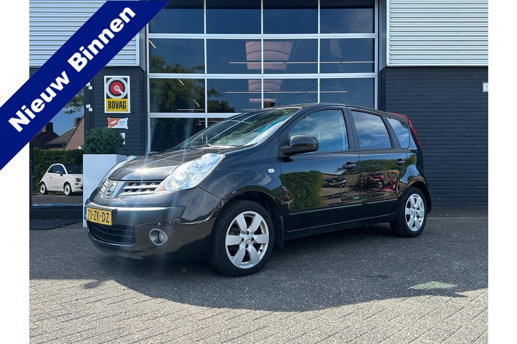 Nissan Note 1.6 Acenta, Airco, Bluetooth, Cruise, Radio, Tre, Auto's, Nissan, Voorwielaandrijving, Zwart, 4 cilinders, Zwart