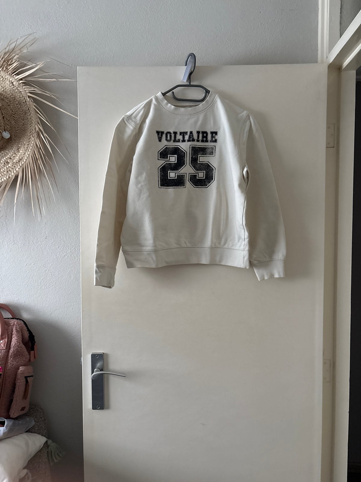 Zadig & Voltaire Trui Maat 12 - Crème met 'Voltaire 25', Ophalen of Verzenden, Zo goed als nieuw, Meisje, Trui of Vest
