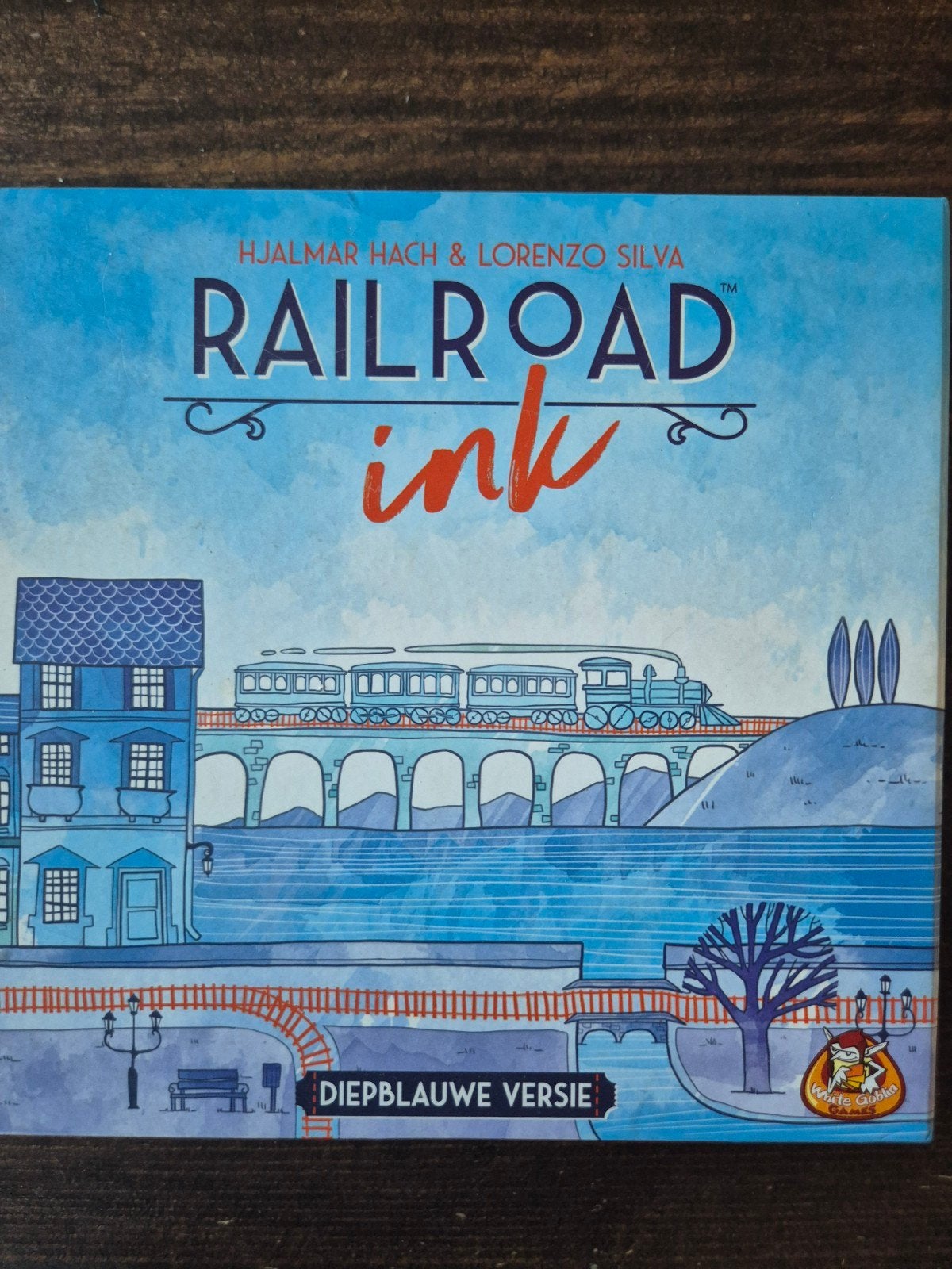 Railroad Ink: Diepblauwe Versie - Roll & Write Spel, Zo goed als nieuw, Een of twee spelers, Reisspel, Ophalen