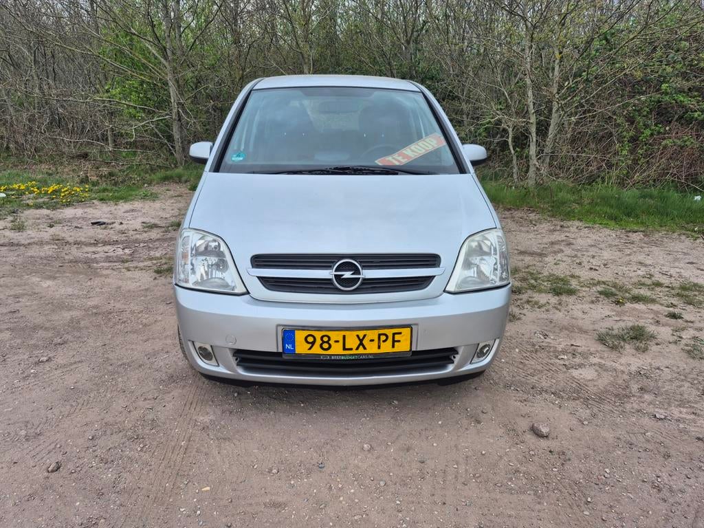 Opel Meriva 1.6 16V 2003 Grijs Nieuwe apk, Auto's, Opel, Stof, Zwart, 4 cilinders, 100 pk
