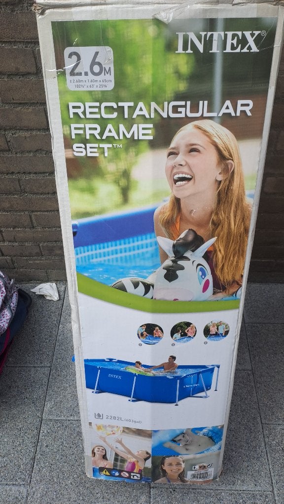 Intex Zwembad opvouwbaar 260 cm, Ophalen, Gebruikt, Minder dan 80 cm, Minder dan 200 cm