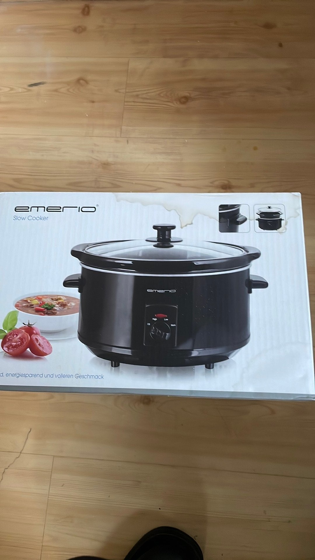Nieuw! Emerio slow cooker 3,5l, Ophalen of Verzenden, Timer, Nieuw