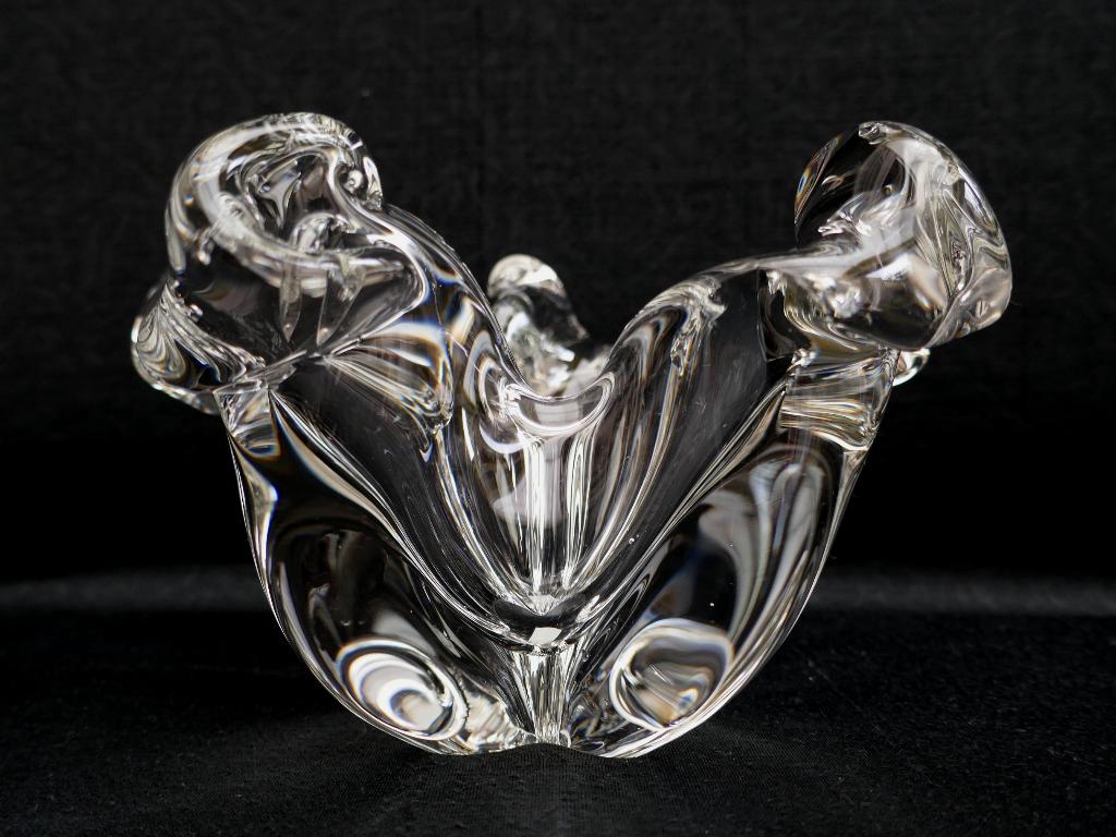kristal schaal / object - Daum / Art Vannes?, Schaal, Ophalen of Verzenden, Overige vormen, Glas