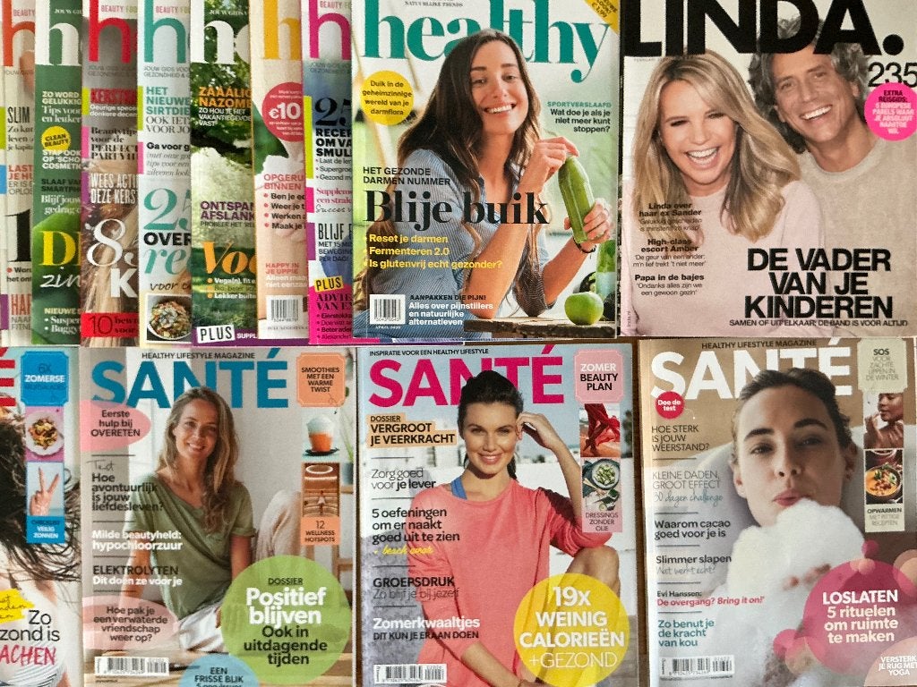 Leuk tijdschriftenpakket 18 stuks - ideaal voor vakantie, Ophalen of Verzenden, Gelezen, Damesbladen