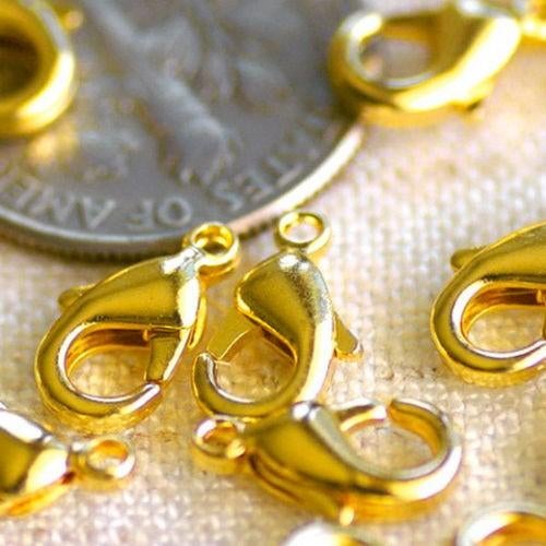 655/ gold plated karabijn sluitingen, Ophalen of Verzenden, Nieuw, Overige typen