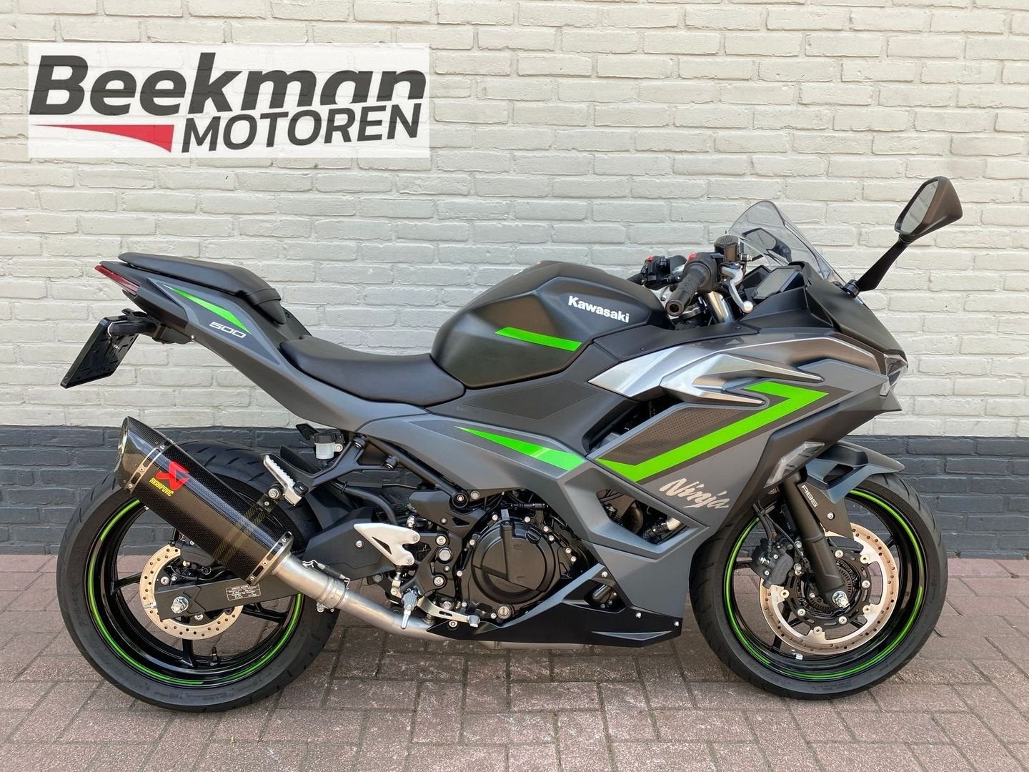 KAWASAKI NINJA 500 (bj 2024) 3,298 km NL Akrapovic, Motoren, 2 cilinders, Bedrijf, Onbekend, 451 cc