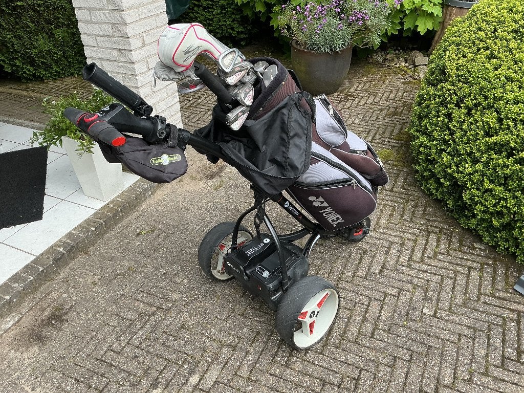 Electrische golf trolly, Ophalen, Zo goed als nieuw, Golfkar, Overige merken