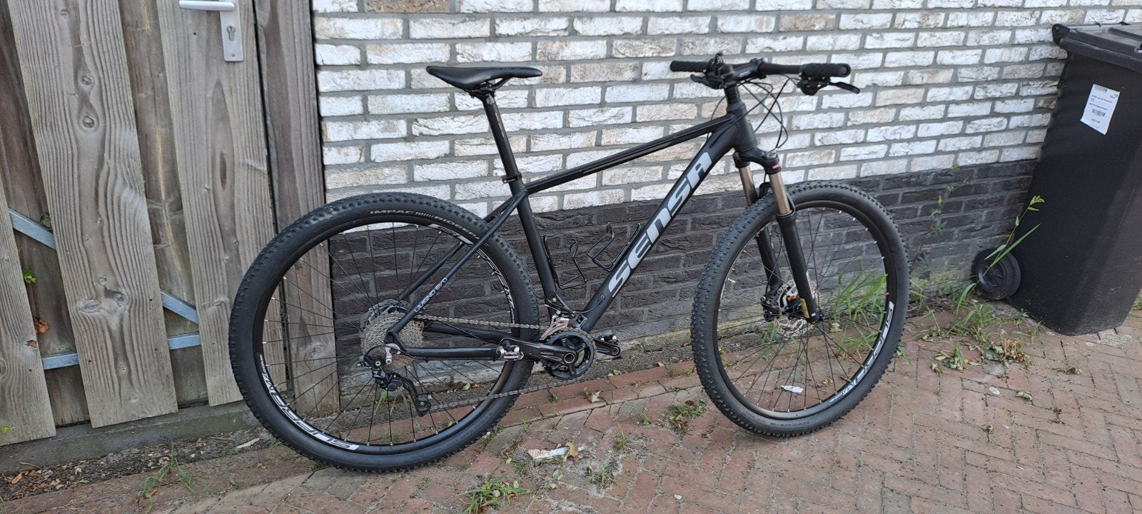 zwarte sensa mtb 19 inch, Gebruikt, Hardtail, Heren, 49 tot 53 cm