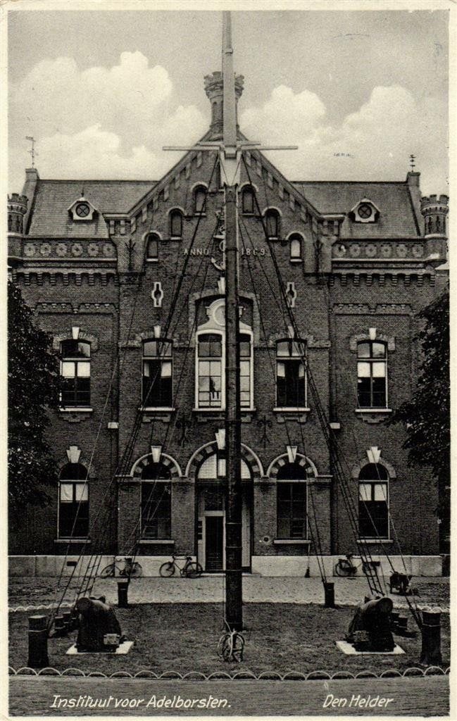 Instituut voor Adelborsten. - Den Helder - 1933 gelopen, Ophalen of Verzenden, 1920 tot 1940, Gelopen, Noord-Holland