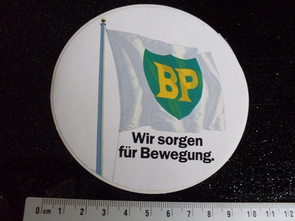 sticker BP vlag wir sorgen fur bewegung logo, Verzamelen, Verzenden, Zo goed als nieuw, Bedrijf of Vereniging