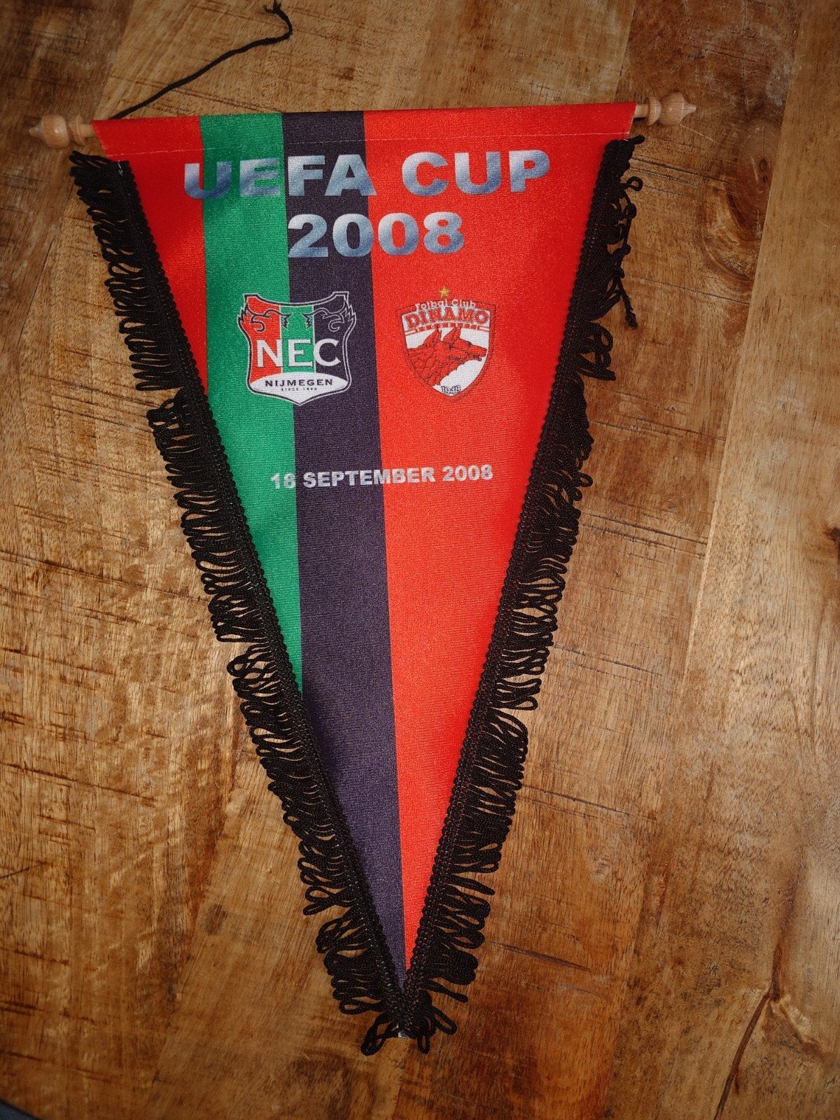 NEC Nijmegen UEFA Cup 2008 Vaantje, Ophalen of Verzenden, Gebruikt, Vaantje of Sjaal