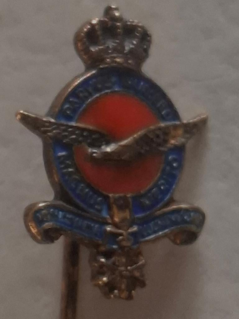 Zilveren oud speldje Koninklijke Luchtmacht, Verzamelen, Ophalen of Verzenden, Landmacht, Nederland, Embleem of Badge