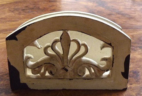 Servethouder, Hout, Brocante, Ophalen of Verzenden, Zo goed als nieuw