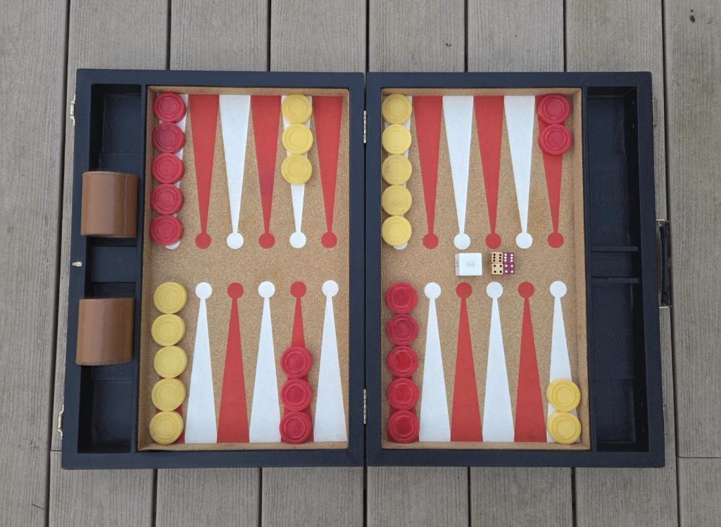 Bakelite Backgammon Crisloid USA, Ophalen of Verzenden