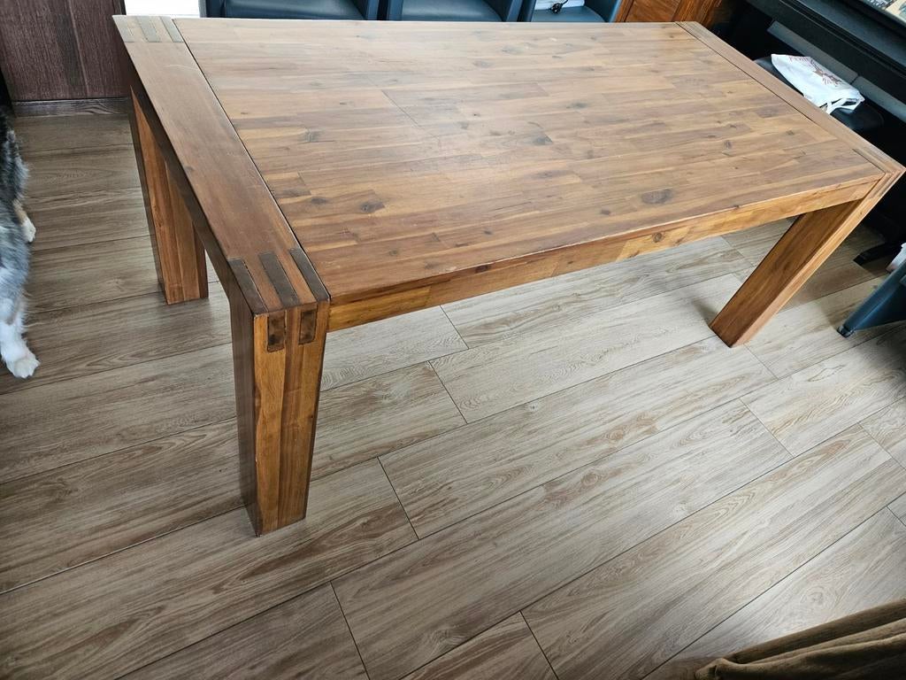 Houten eetkamertafel, Huis en Inrichting, Tafels | Eettafels, Ophalen