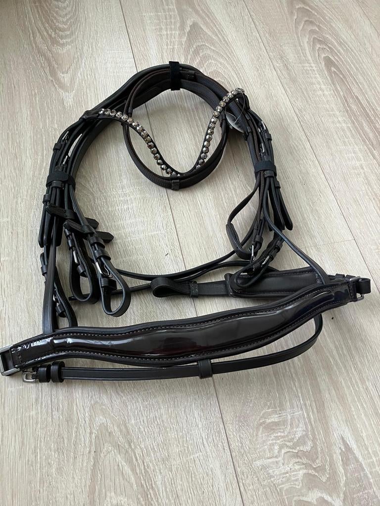 Nwe Profi-Rider hoofdstel anatomisch neusriem & kopstuk, Dieren en Toebehoren, Ophalen of Verzenden, Nieuw