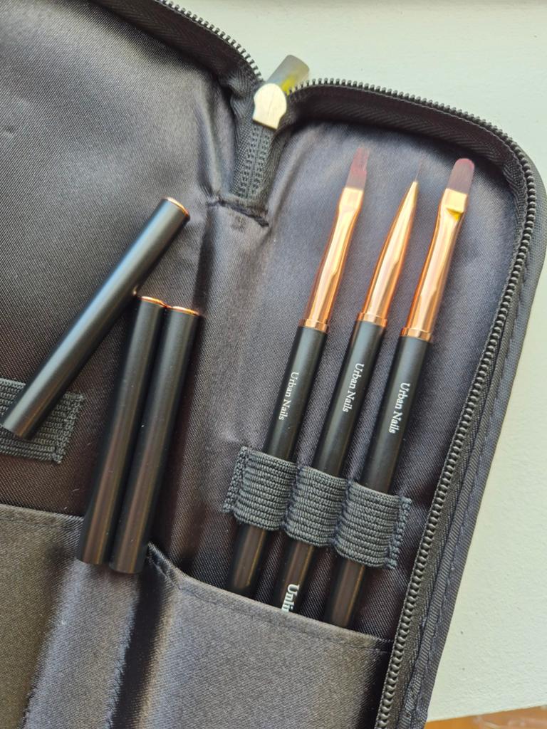 Nieuw urban nails penselen etui met 3 penselen, Overige kleuren, Nieuw, Ophalen of Verzenden, Handen en Nagels