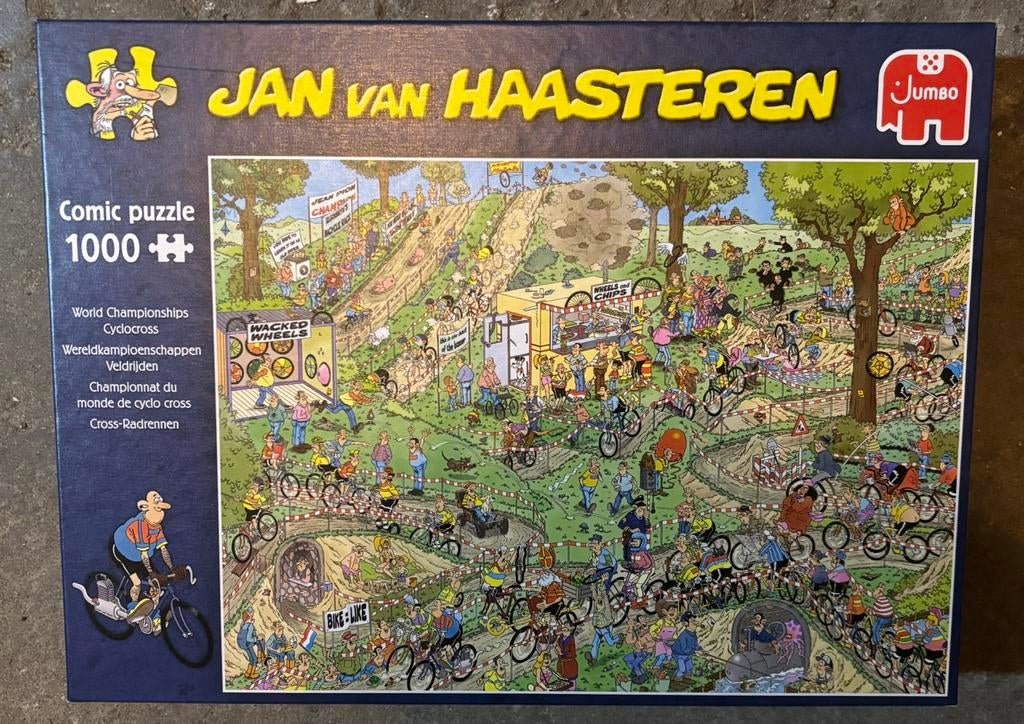 Jan van Haasteren 1000 stukjes WK veldrijden, Ophalen of Verzenden, 500 t/m 1500 stukjes, Zo goed als nieuw, Legpuzzel