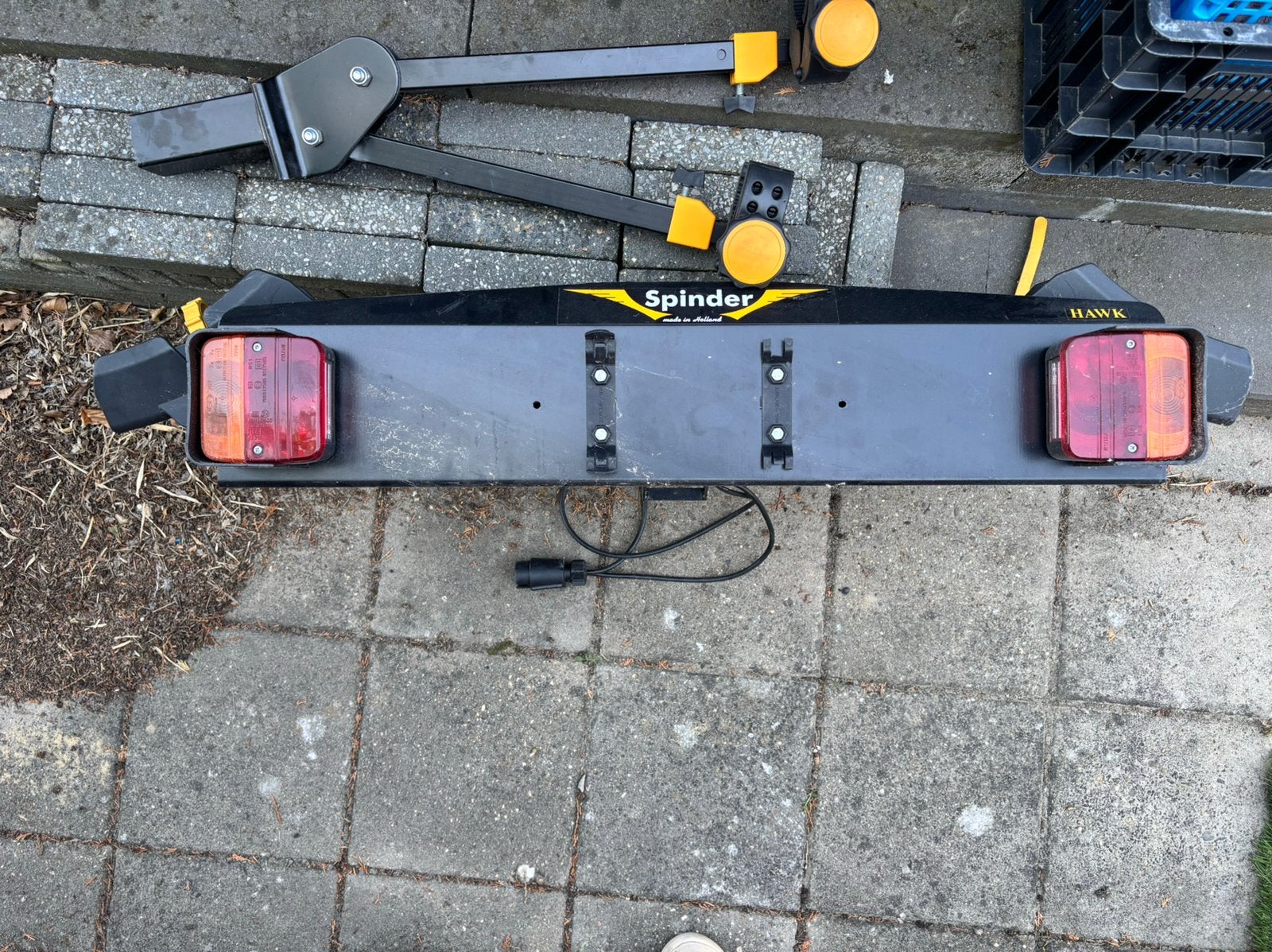 Spinder fietsdrager Hawk, Ophalen, 2 fietsen, Gebruikt, Trekhaakdrager