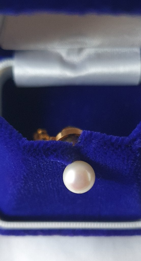 Unieke Vintage parel dasspeld 1955 Takashima Pearls Tokyo, Effen, Ophalen of Verzenden, Gedragen, Goud