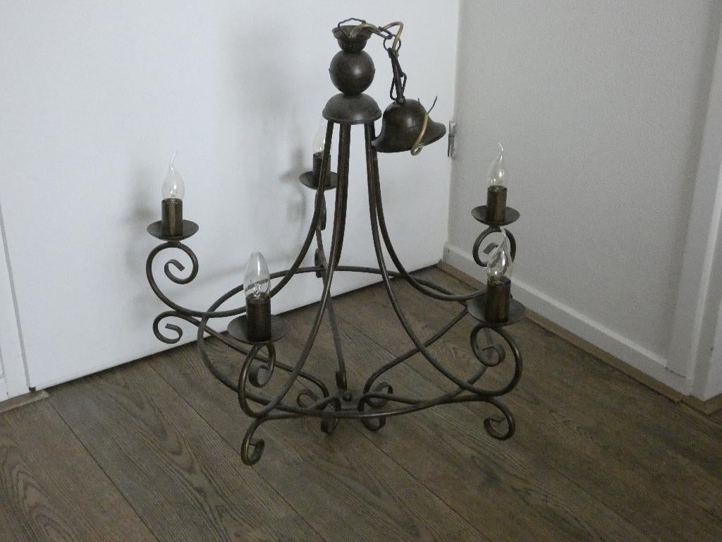 hanglampen, Huis en Inrichting, Lampen | Hanglampen, Ophalen, Gebruikt, Metaal, 75 cm of meer