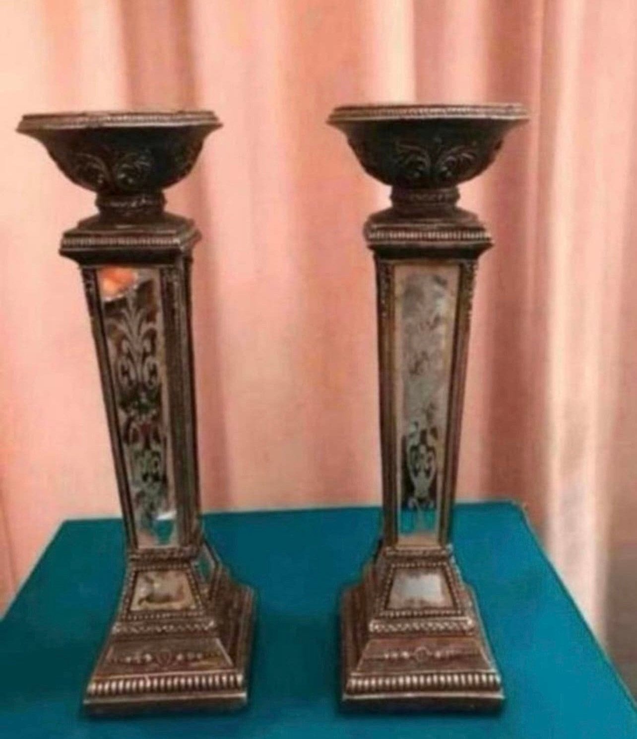 Barok kandelaars, Ophalen of Verzenden, Koper of Brons