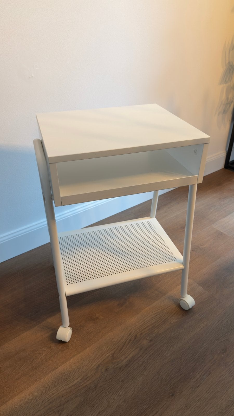 IKEA SETSKOG Nachtkastje Wit - ZGAN, Ophalen, Overige materialen, Minder dan 45 cm, 55 tot 70 cm