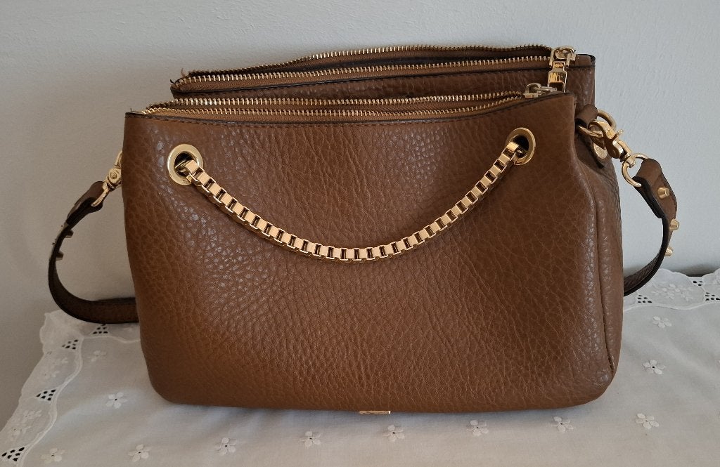 Cognac kleurige handtas, Ophalen of Verzenden, Nieuw, Overige kleuren, Handtas
