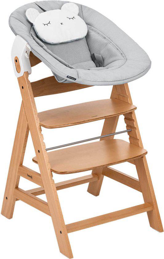 Baby + kinderstoel 0-6 jaar Hauck Alpha hout + gratis tafel, Kinderen en Baby's, Ophalen, Zo goed als nieuw, Meegroeistoel