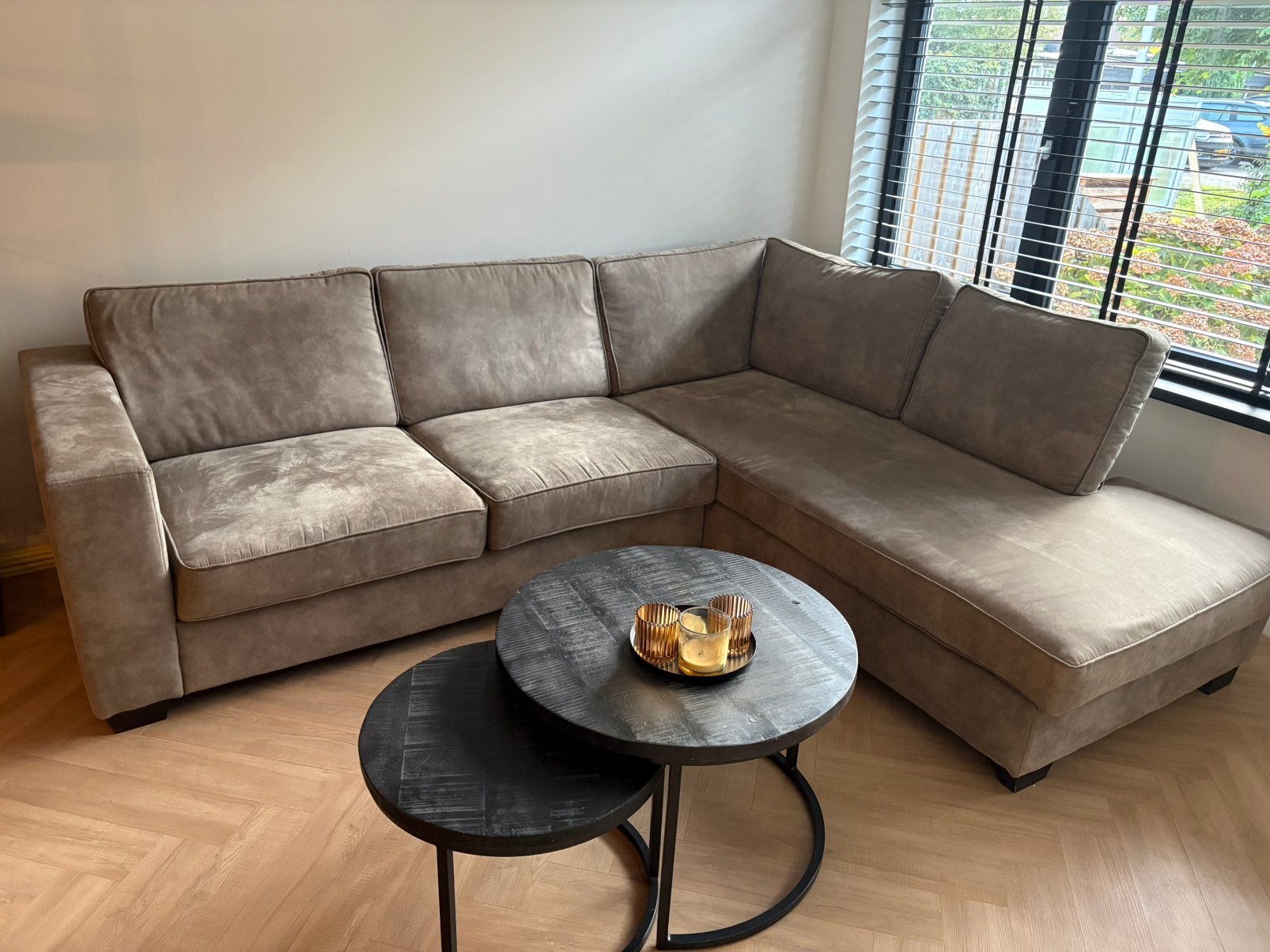 Hoekbankstel 270*225 cm prima staat, Ophalen, Zo goed als nieuw