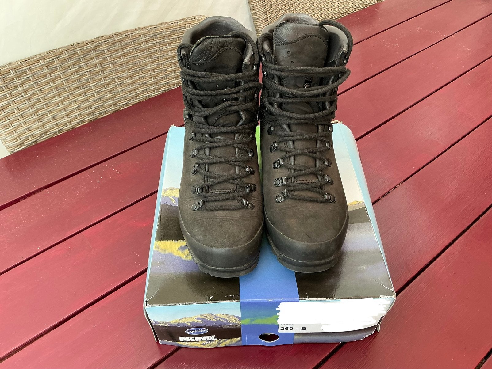 ZGAN Meindl MFS berg/wandelschoenen, zwart, maat 41 (260M), Ophalen of Verzenden, Zo goed als nieuw, Schoenen