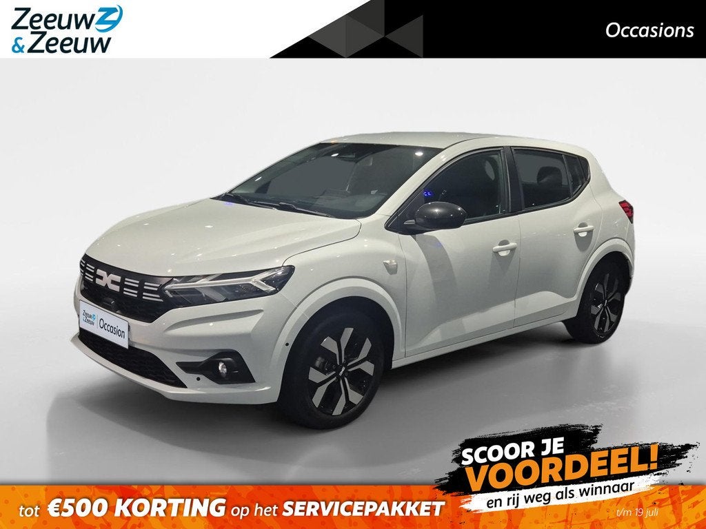 Dacia Sandero 1.0 TCe 90 Journey | Carplay | Camera | Clima, Auto's, Dacia, Bedrijf, Te koop, Sandero, ABS, Achteruitrijcamera