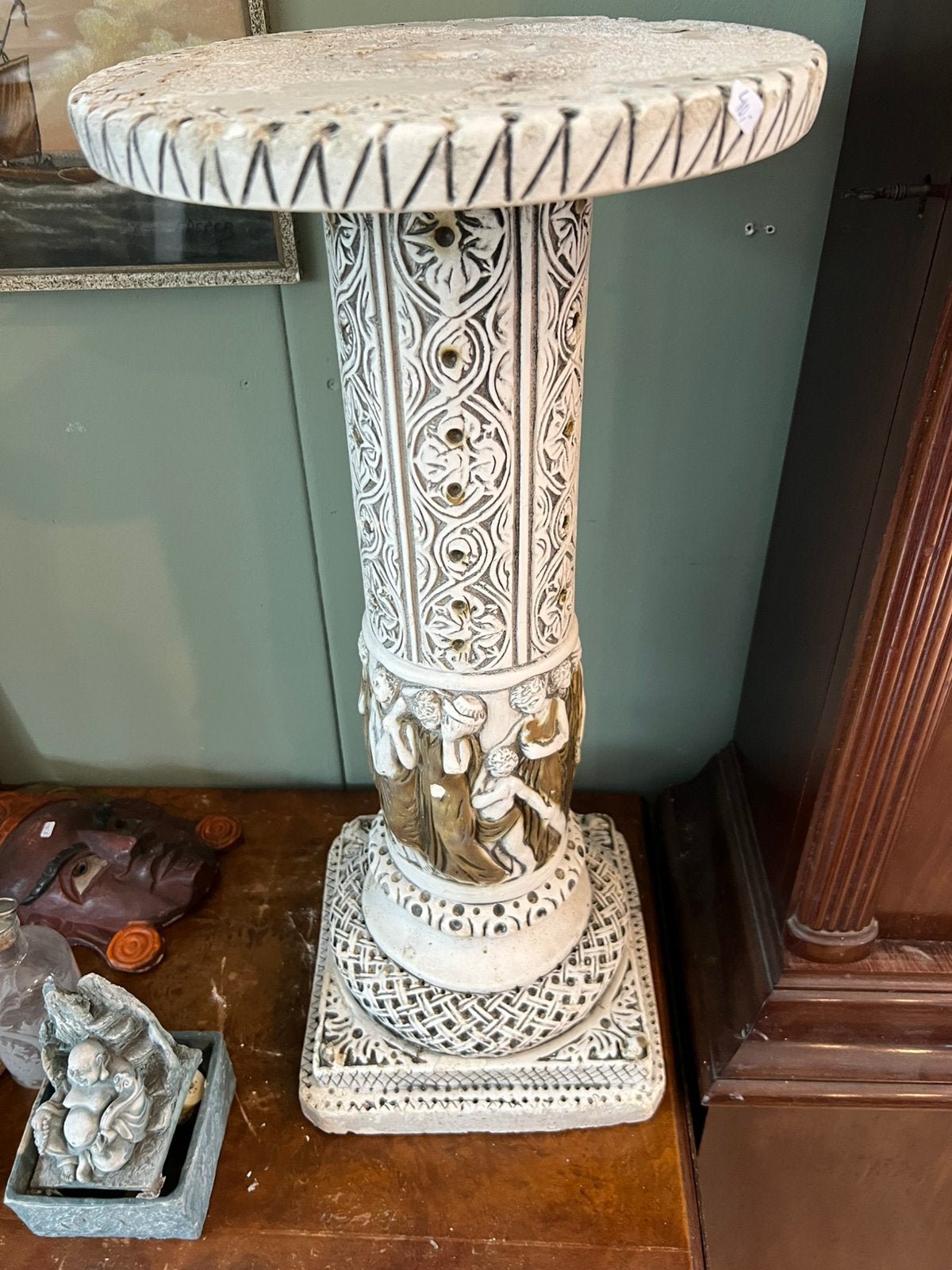 Decoratieve sokkel of plantenzuil, Hgv, Ophalen of Verzenden, Zo goed als nieuw, Info
