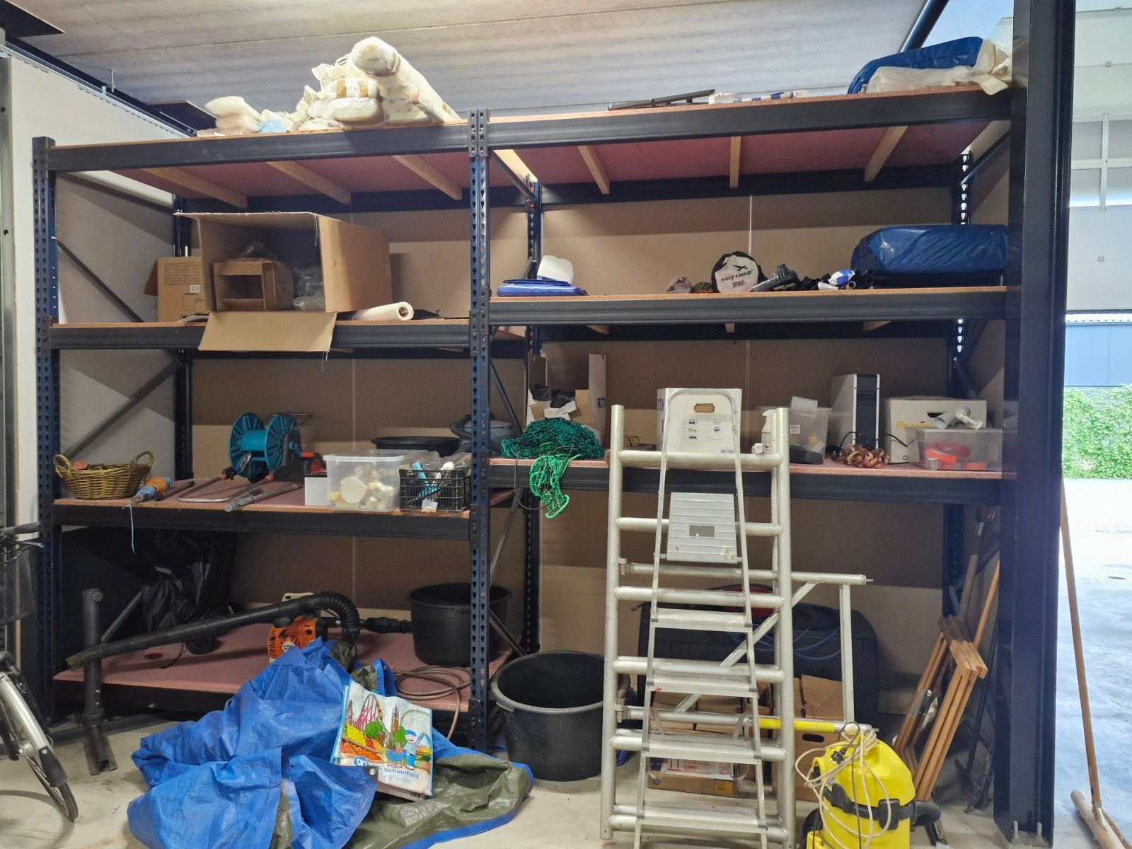 Stevige stellingkast voor opslag in garage/magazijn, Ophalen of Verzenden, Gebruikt