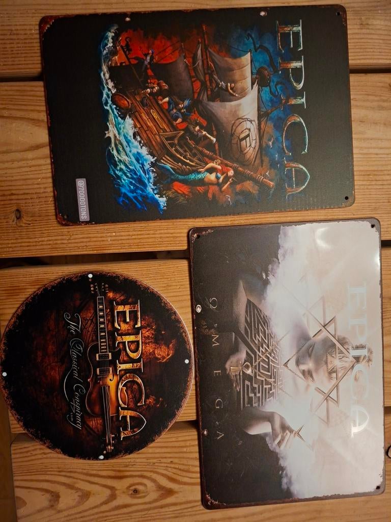 Epica blikken borden, Verzamelen, Ophalen of Verzenden
