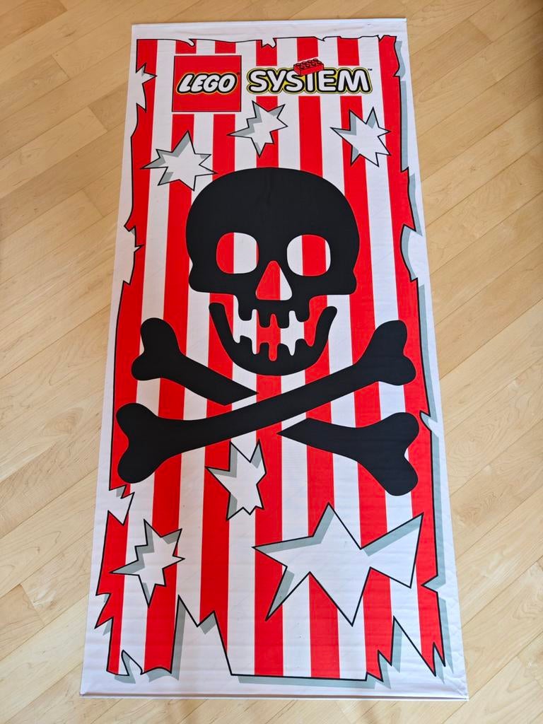 Lego Pirates Banner System Display Store Cloth Vintage, Kinderen en Baby's, Speelgoed | Duplo en Lego, Ophalen of Verzenden, Gebruikt