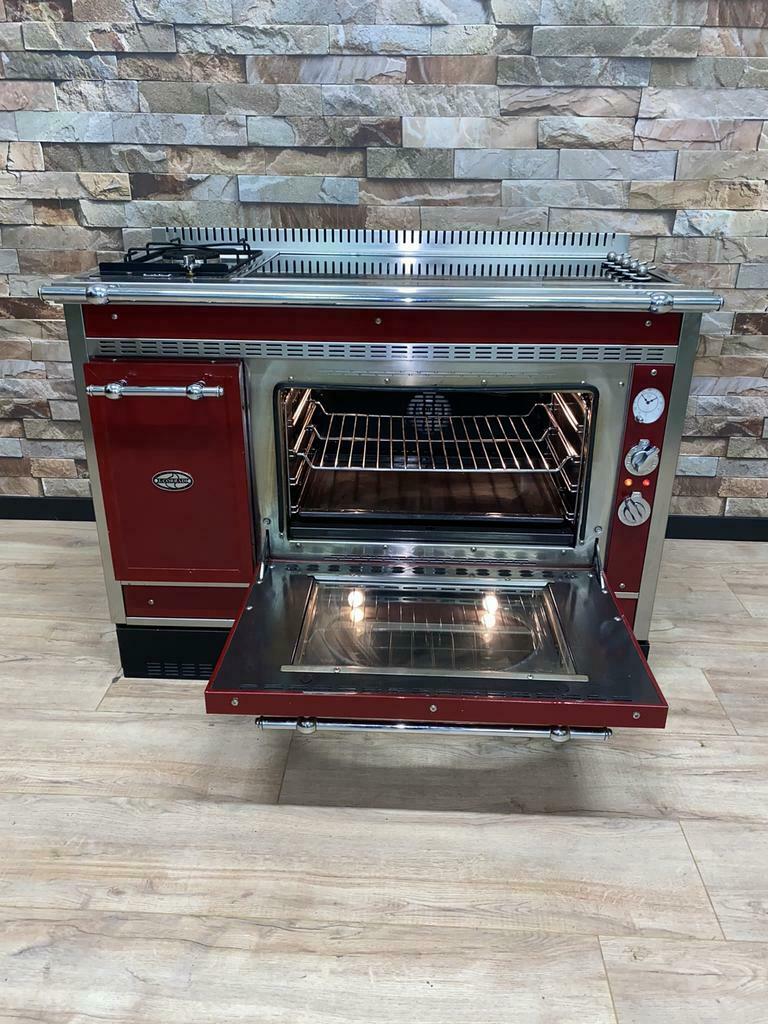 Prachtige J.Corradi keramisch 5 zones + wokbrander 120 cm, 60 cm of meer, Keramisch, Ophalen of Verzenden, Zo goed als nieuw