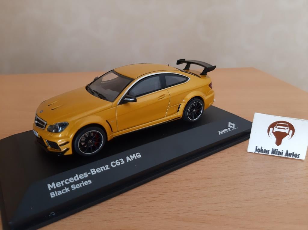 Mercedes C63 AMG Coupe Black Series Sunbeam Yellow 1:43