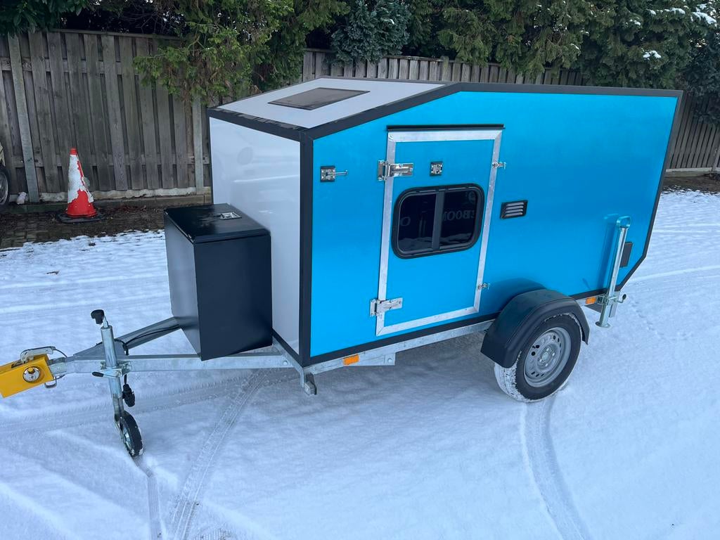 Mini caravan, Caravans en Kamperen, Caravans, Overige merken, Rondzit, Koelkast, Tot en met 2