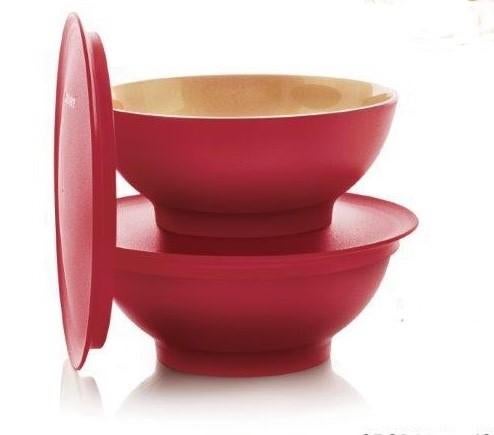 Tupperware Allegra Kommetjes 275ml (2 st) Rood/Goud Nieuw, Huis en Inrichting, Keuken | Tupperware, Nieuw, Bak of Kom, Rood, Ophalen of Verzenden