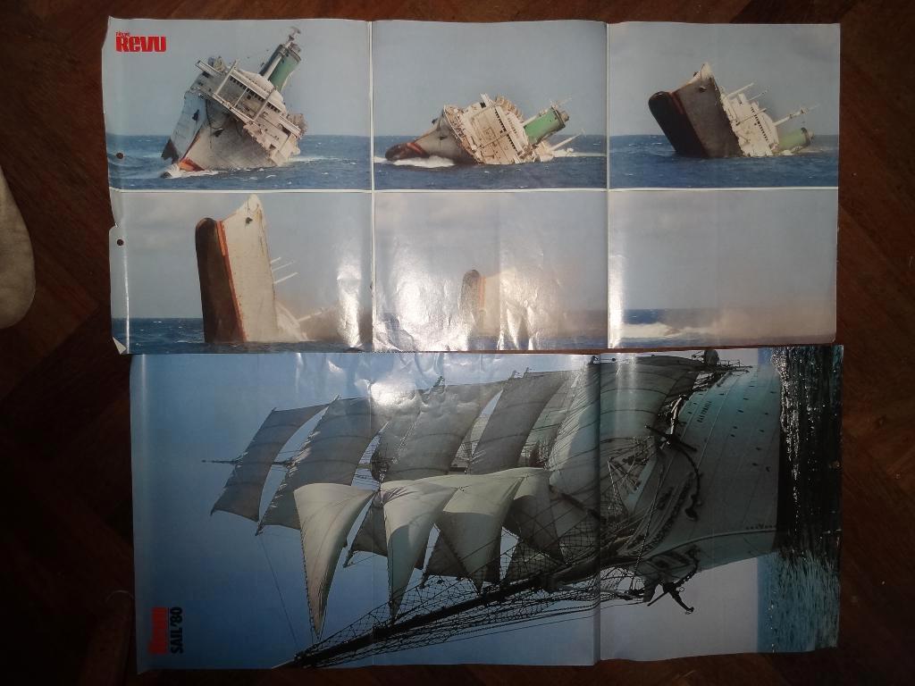2 boten posters uit nieuwe revu, Ophalen of Verzenden, Gebruikt, A1 t/m A3, Overige onderwerpen
