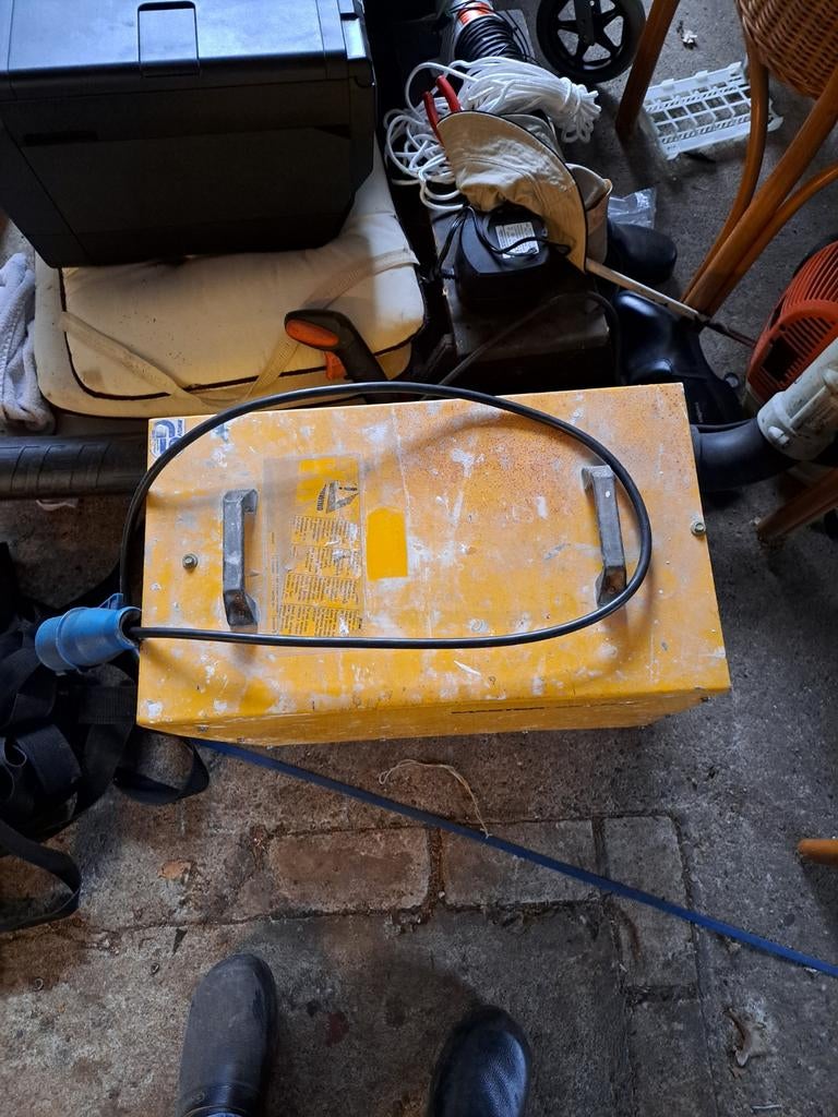 Bouwkachel Heater, Doe-het-zelf en Verbouw, Verwarming en Radiatoren, Ophalen, 30 tot 80 cm, Gebruikt, Kachel