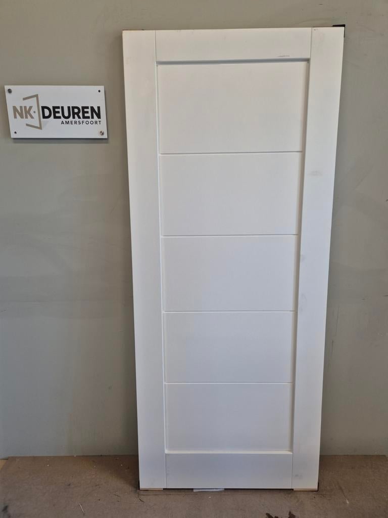 Luxe paneeldeur (83x201,5) Opdek neutraal NIEUW, Ophalen, Binnendeur, Nieuw, Glas