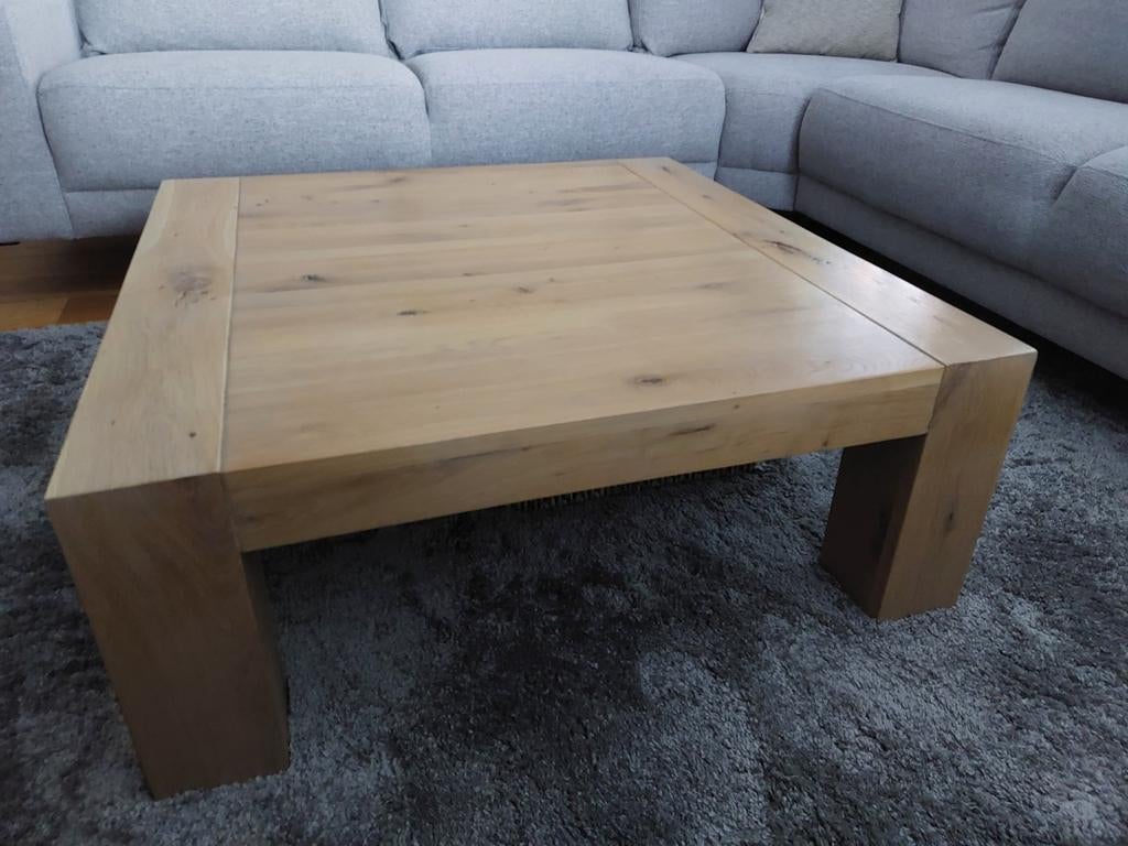 Eikenhouten salontafel van Pronto, Ophalen, 50 tot 100 cm, 50 tot 100 cm, Minder dan 50 cm