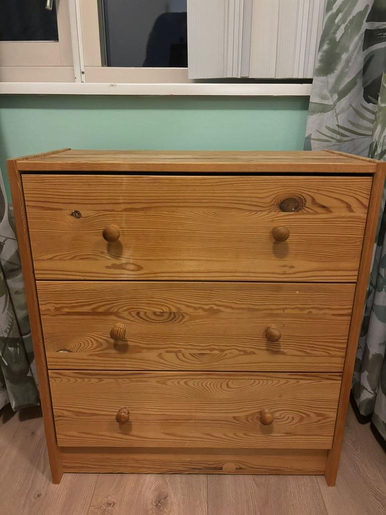 Ikea Rast 3-drawer dresser 62x30x69h cm, Huis en Inrichting, Kasten | Ladekasten, Ophalen, Gebruikt, 50 tot 100 cm, 3 of 4 laden
