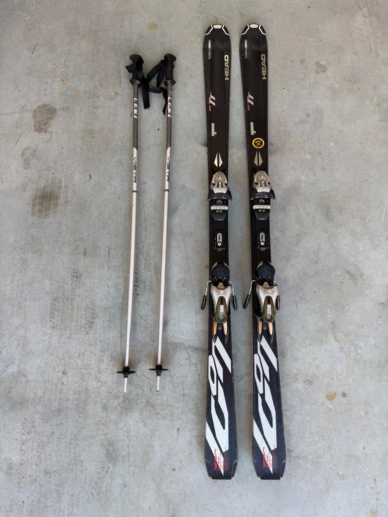 Head 60TT ski’s 164cm inclusief stokken, Ophalen, 160 tot 180 cm, Skiën, Head