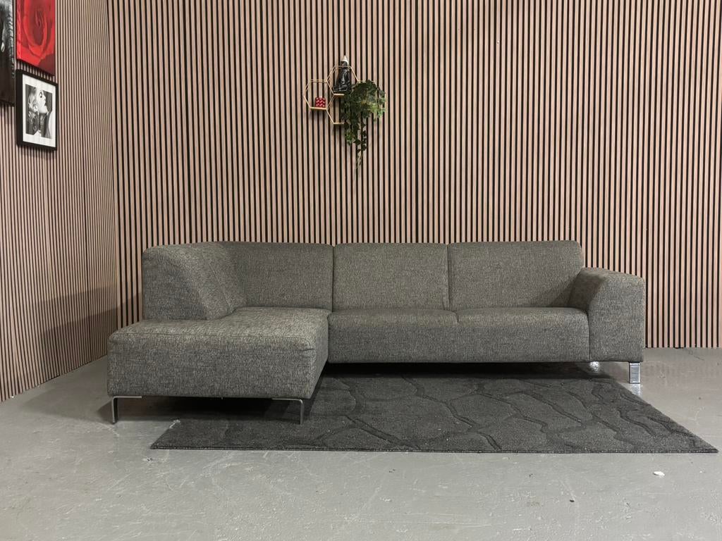 GRATIS LEVERING Hoekbank Donkergrijs 270x200 GEREINIGD
